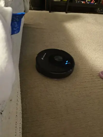 foto de Aspirador Robô Kuanttum X10 Com Base Autolimpeza para Pó e Mapeamento Laser