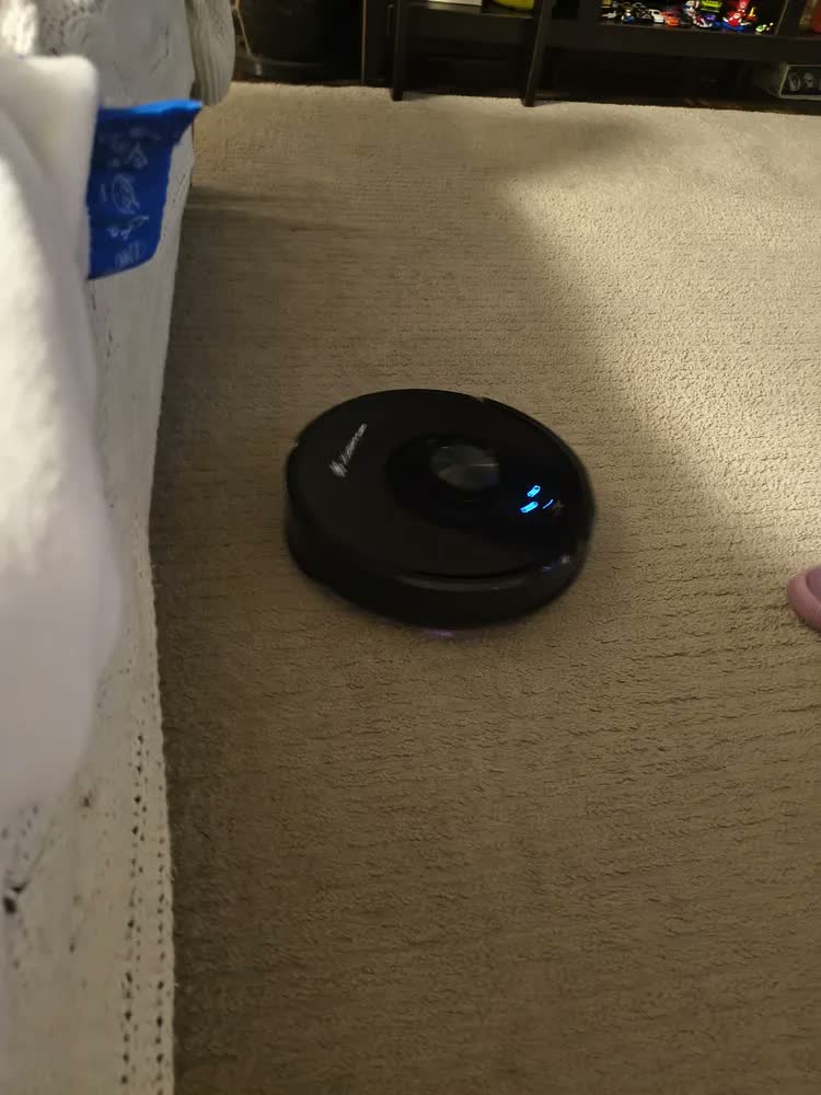foto de Aspirador Robô Kuanttum X10 Com Base Autolimpeza para Pó e Mapeamento Laser