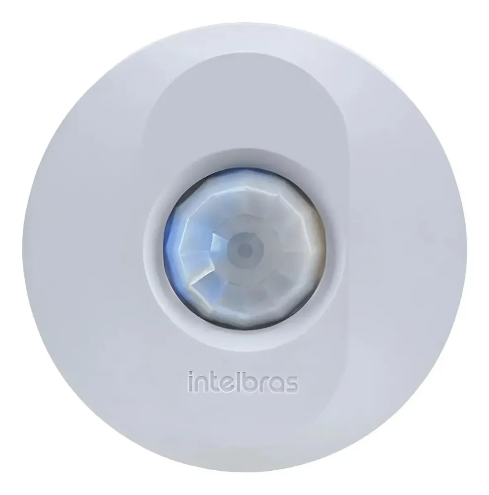 Sensor de Presença Intelbras Para Teto com Fotocélula, Branco