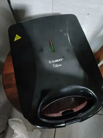 foto de Sanduicheira Elétrica Grande 4 Lanches 1200w Misteira Eletrica Sanduicheira Grill 3 Em 1