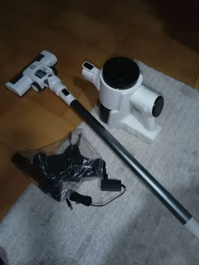 foto de Aspirador de po vertical portatil sem fio para casa carro branco