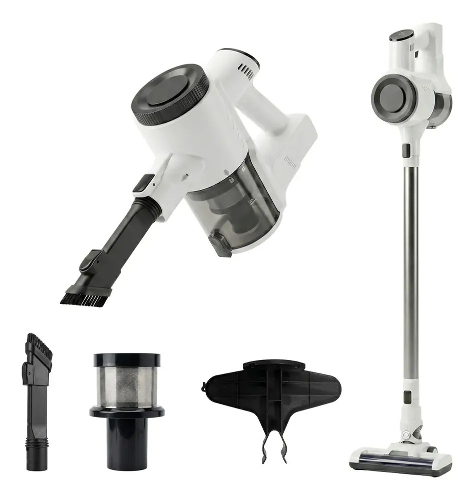 Aspirador de po vertical portatil sem fio para casa carro branco