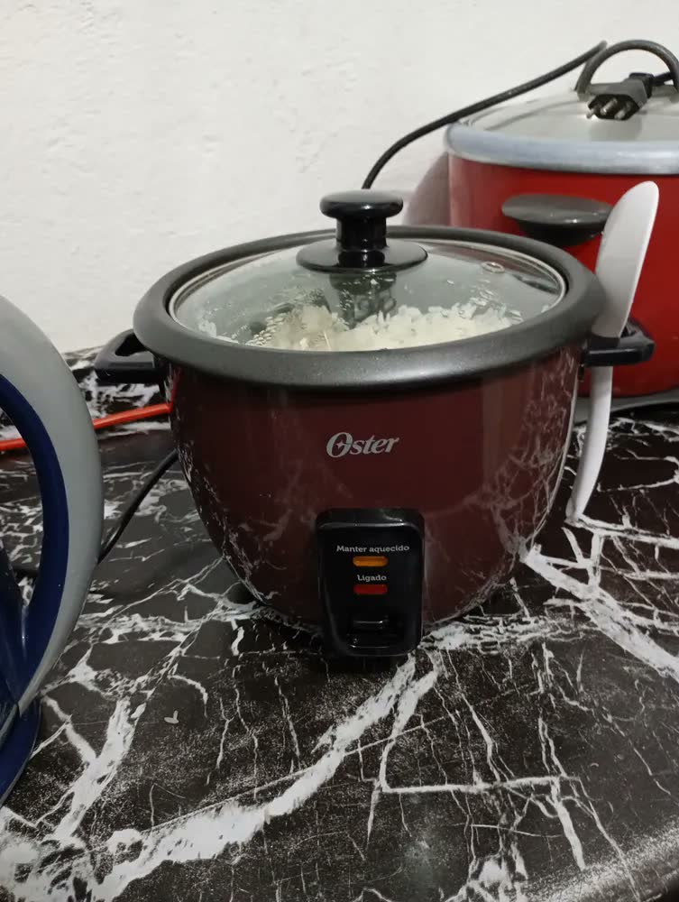 foto de Panela Elétrica De Arroz 1l Oster Bordô Oster