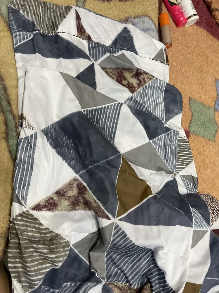 foto de Jogo De Lençol Queen Micropercal 400 Fios Sofisticado 3pç Tulipa Cinza Estampado