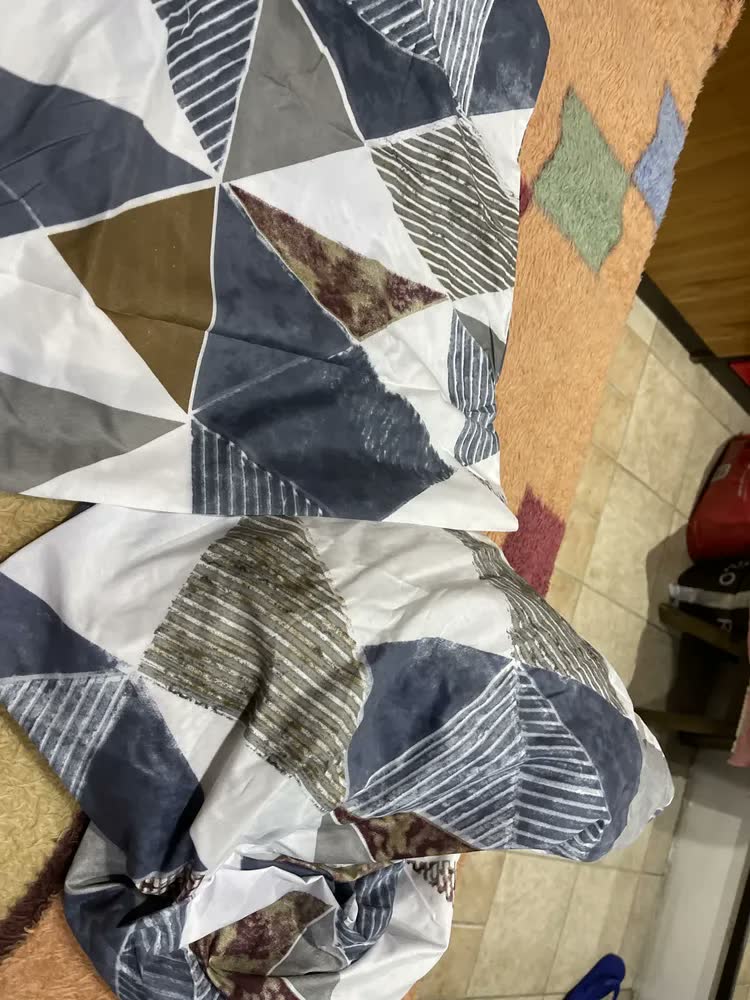 foto de Jogo De Lençol Queen Micropercal 400 Fios Sofisticado 3pç Tulipa Cinza Estampado