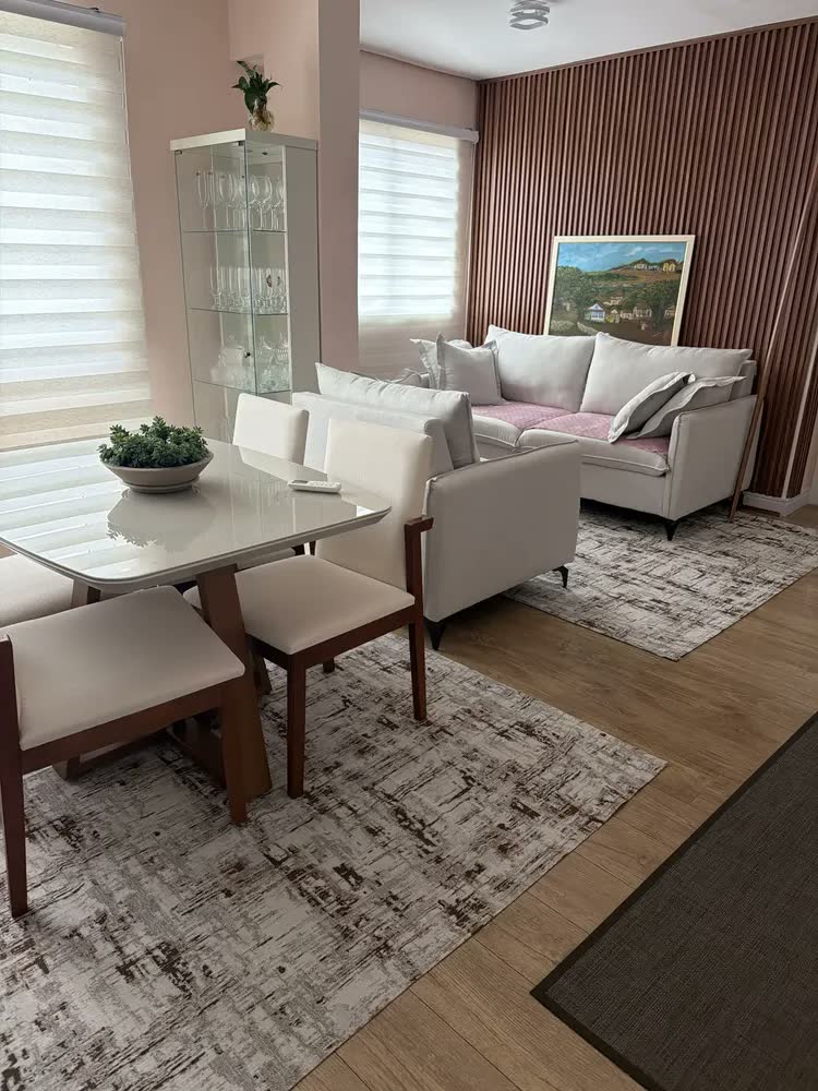 foto de Tapete Sala Quarto Grande 300x200 Algodão Antiderrapante Comprimento 3 M Cor Boho Largura 3 M