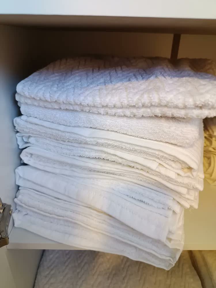 foto de Kit 5 Toalhas De Rosto Onix 400 Gr Hotelaria Premium Karsten Branco Lisa