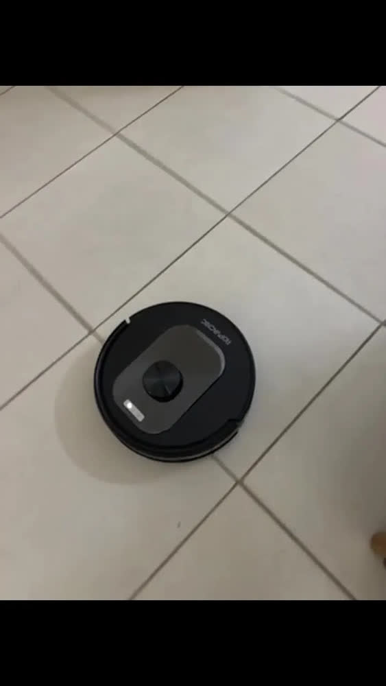 foto de Robô Aspirador De Pó Ropvacnic L2 Pro Estação Automático Wi-fi De Passa Pano Mapeamento Com Base Cor Preto