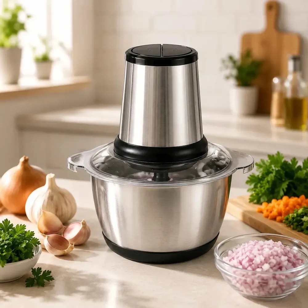 Multiprocessador Elétrico de Alimentos com Tigela Inox 2L, 400W
