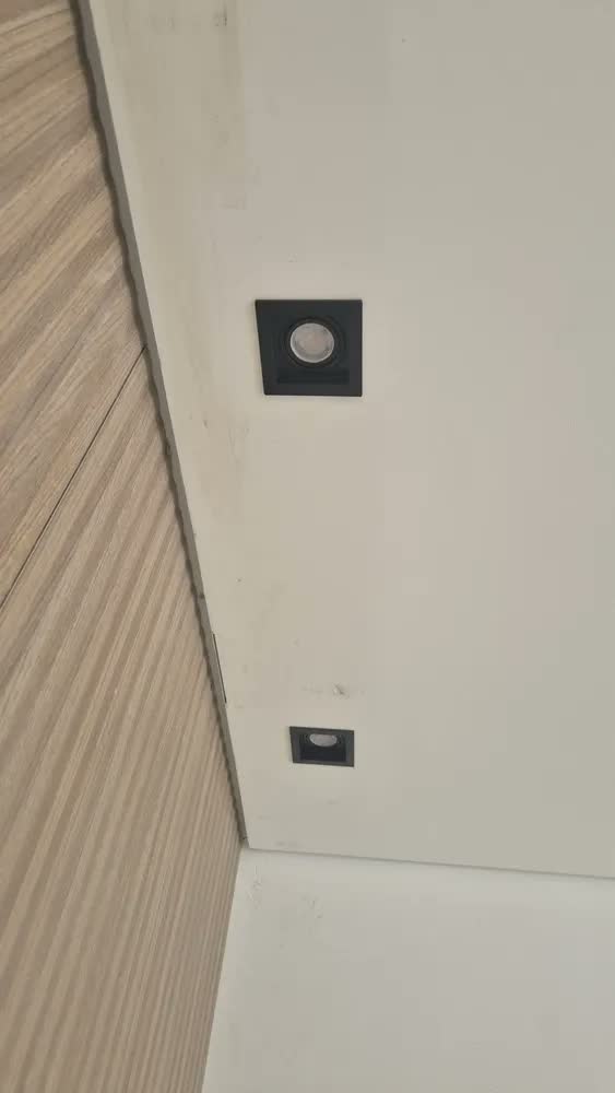 foto de Spot Embutido Quadrado Recuado Dicróica Mr16 Branco + Lâmpada 3000k Branco - Quente