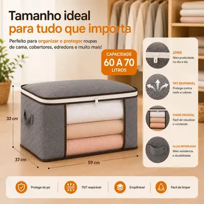foto de Kit 6 Sacos Edredom Organizadores Guarda Roupa Dobrável Nylon Cobertor Roupa De Cama Travesseiro Organizador Multiuso Com Zíper Alça Reforçada Para Closet Armário Mudança E Armazenamento - Nany Pink