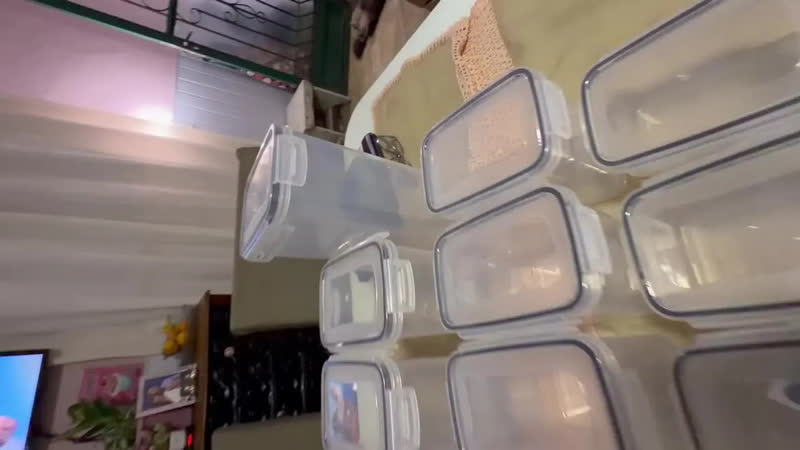foto de Kit 15 Potes Herméticos - Bpa Free Organizador Com Tampa Para Alimentos, Empilhável, Porta Mantimentos