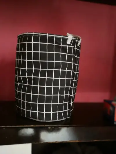 foto de Cesto Organizador Roupa Suja Dobrável Multiuso 40l Cor Cinza
