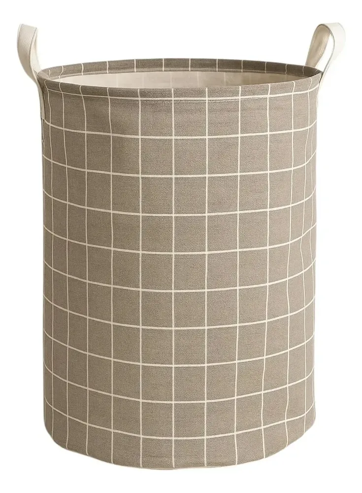 Cesto Organizador Roupa Suja Dobrável Multiuso 40l Cor Cinza