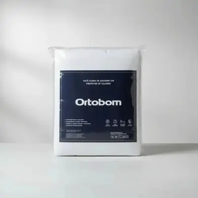 foto de Protetor Impermeável P/ Colchão King Ortobom 2.00x1.90 Branco Liso King