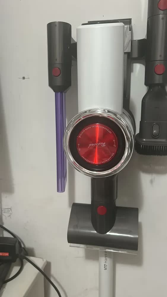 foto de Aspirador De Pó Vertical Sem Fio 5 Em 1 40000pa Redraod V17 Branco