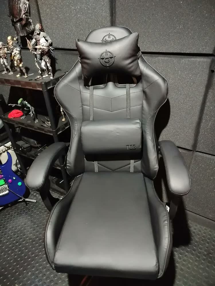 foto de Cadeira Gamer Tgt Heron Tc3, Preto, Tgt-hrtc3-black Preto Pu