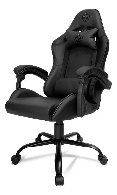 Cadeira Gamer Tgt Heron Tc3, Preto, Tgt-hrtc3-black Preto Pu