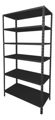 foto de Prateleira Estante Armário Aço 6 Bandejas 60cm Romero Preto