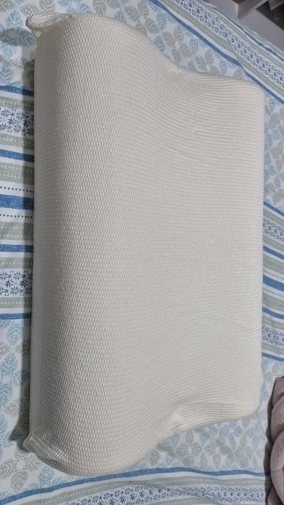 foto de Travesseiro Nasa Cervical Alto Conforto Anatômico Ortopédico Branco