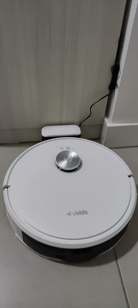 foto de Robô Aspirador Velds V50, 10000pa Mapeamento Avançado Sensor Antiqueda, Branco