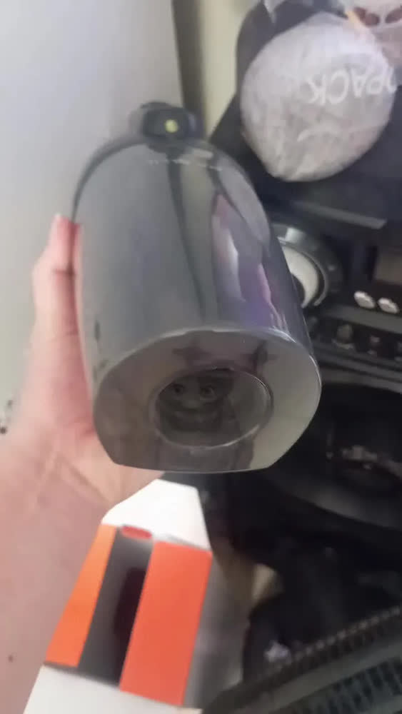 foto de Aspirador de Pó Vertical Sem Fio 2 em 1 Portátil Bateria Frontal LED Bivolt Escova Rotativa Escova Aspirante Capacidade 700ml