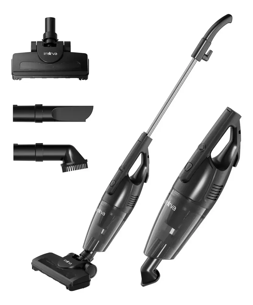 foto de Aspirador de Pó Vertical Sem Fio 2 em 1 Portátil Bateria Frontal LED Bivolt Escova Rotativa Escova Aspirante Capacidade 700ml