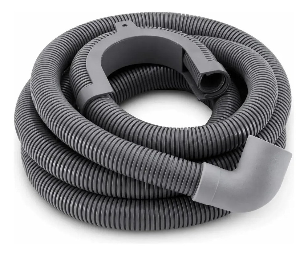 Mangueira Saída de Máquina 1,40 Metros Boca Curva 28mm com Suporte