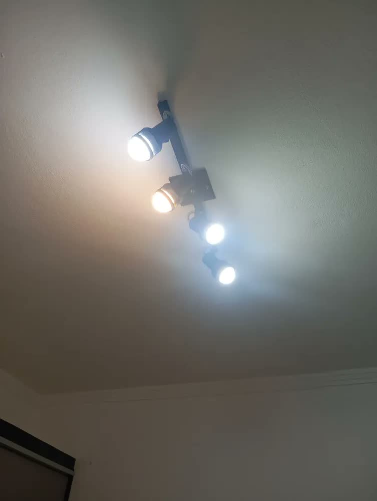 foto de Luminária Spot Trilho Tela Alumínio Bocal E27 100w 110/220v Preto