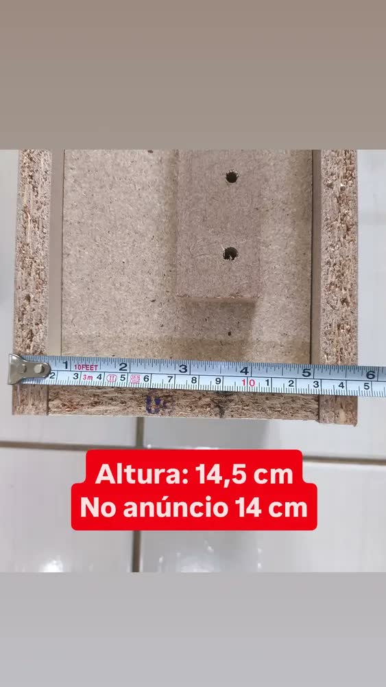 foto de Rack Aparador Suspenso 3 Portas Linea Até 75'' 160cm Off White
