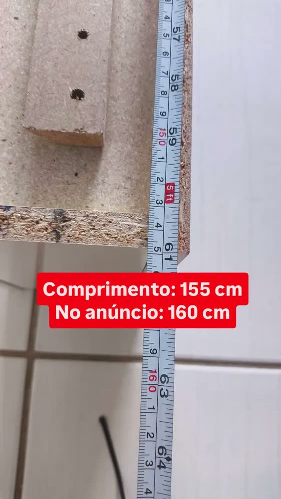 foto de Rack Aparador Suspenso 3 Portas Linea Até 75'' 160cm Off White