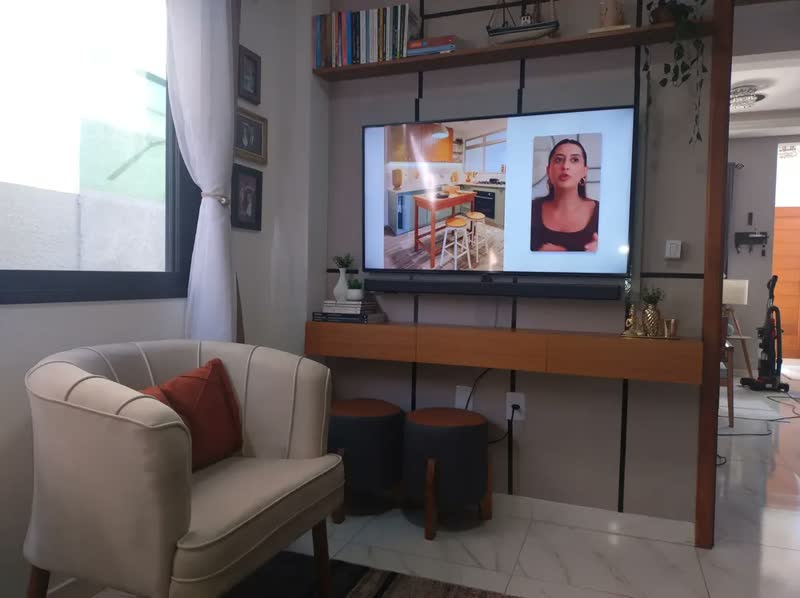 foto de Rack Aparador Suspenso 3 Portas Linea Até 75'' 160cm Off White