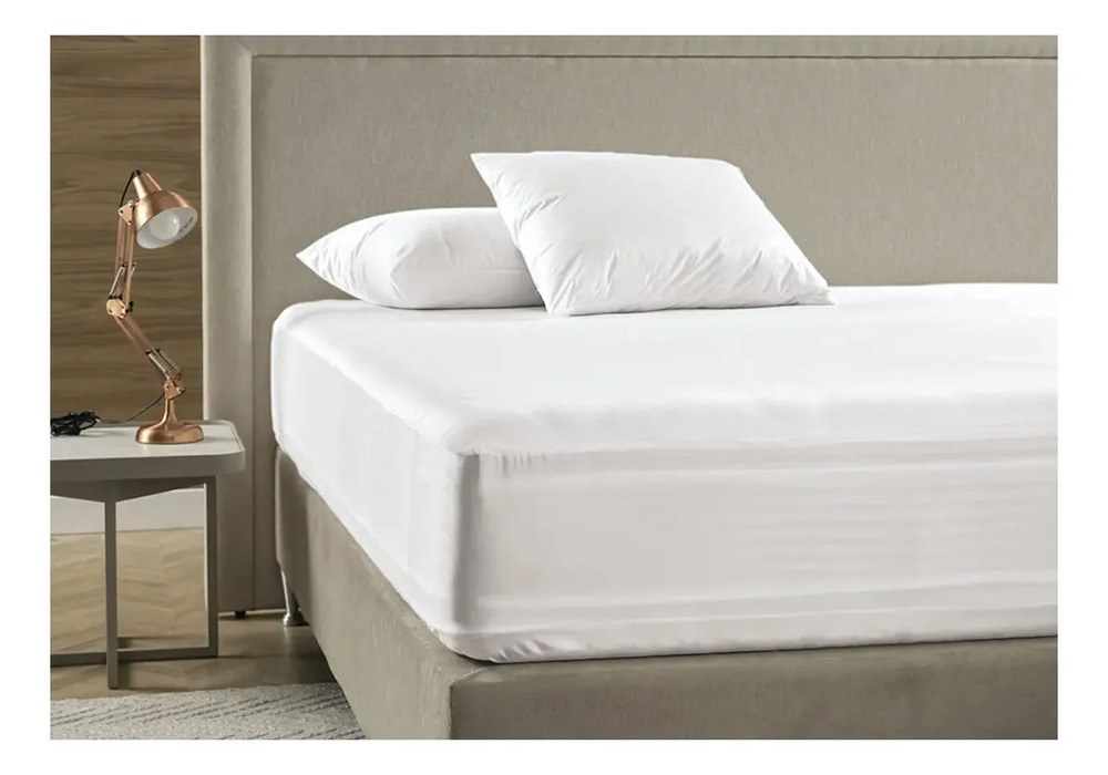 Protetor De Colchão King Size Impermeável Karsten Home Branco King