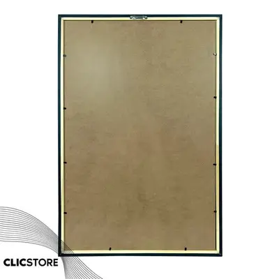 foto de Moldura 50x70 com Acetato para Poster Quadros Foto Fotografia Diploma Quebra Cabeça Sala Quarto Clic Store Cor Marrom